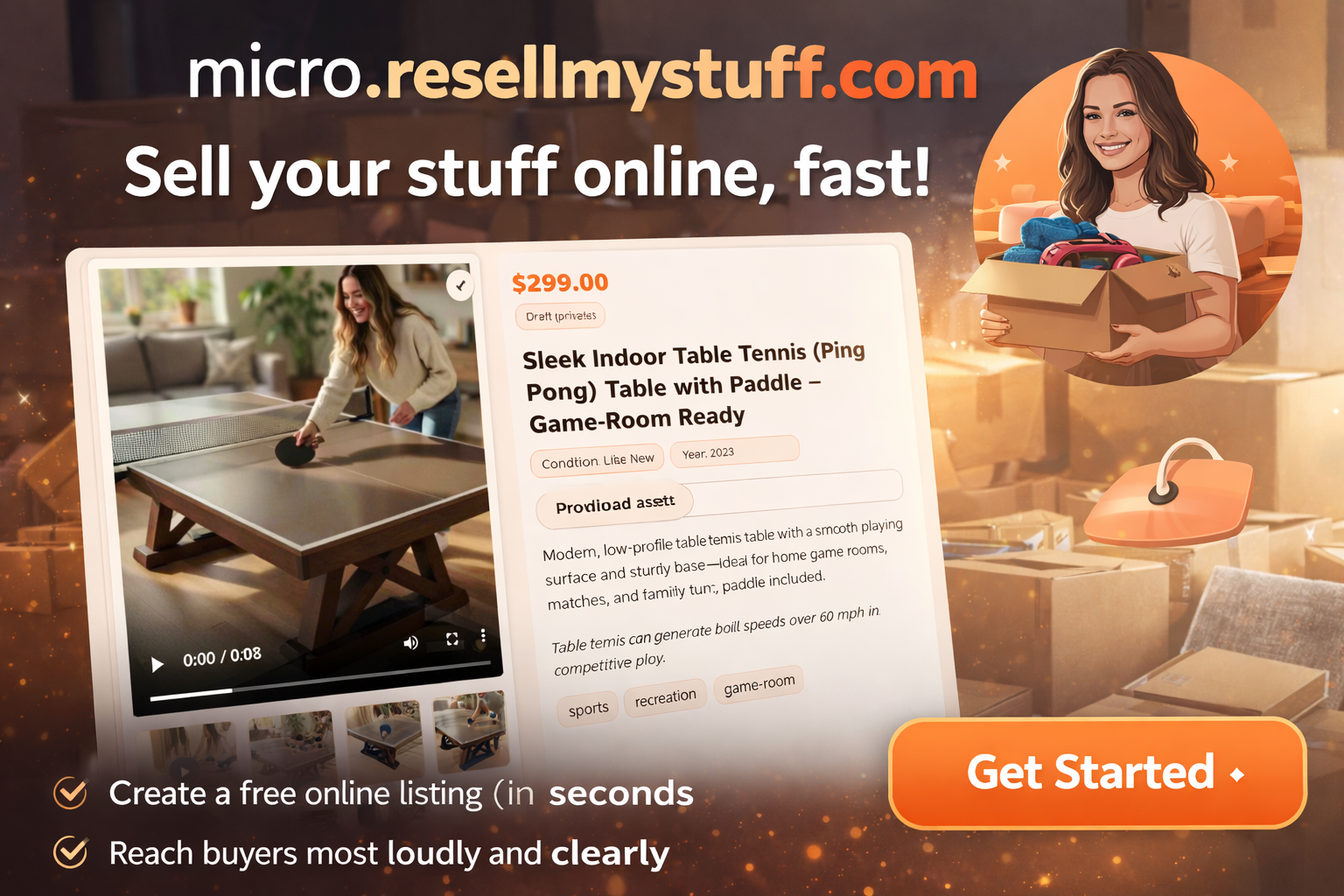 ResellMyStuff Micro website screenshot